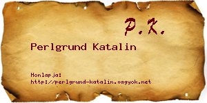 Perlgrund Katalin névjegykártya